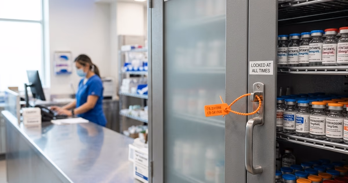 Hospitales y Farmacias: Sellos para Narcóticos y Material Controlado